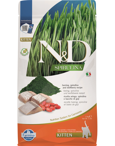 N&D Spirulina Kitten Herring and Wolfberry 50g